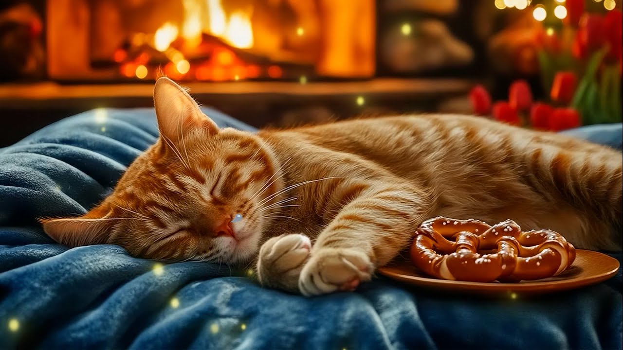 12 Hours of Cat Music ❄️ Soft Gentle Piano for Deep Cat Sleep & Warm Cat Winter Rest 💤