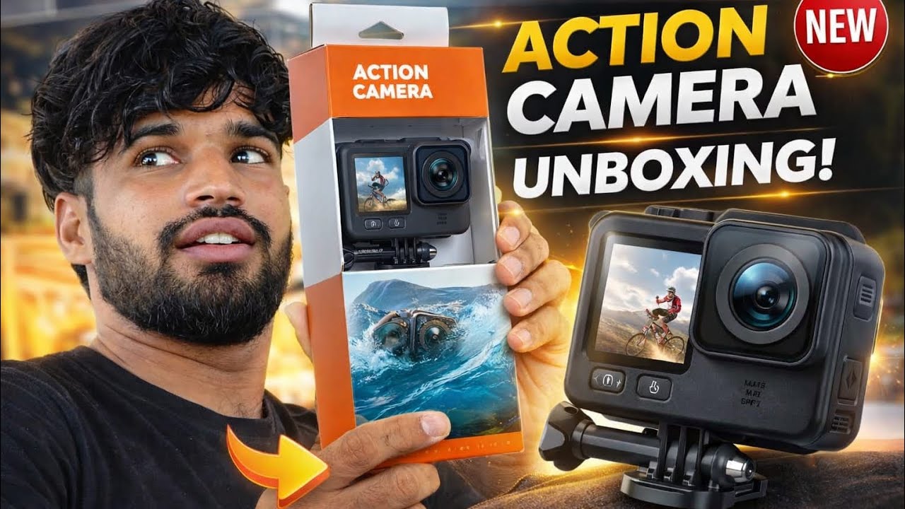 Budget 4K Action Camera Unboxing 🔥 | Moto Vlogging Setup