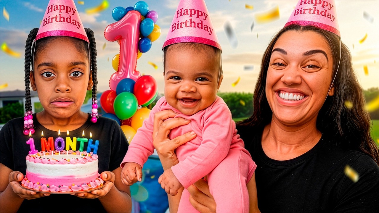 GIANNA'S 1 MONTH BIRTHDAY PARTY 💕