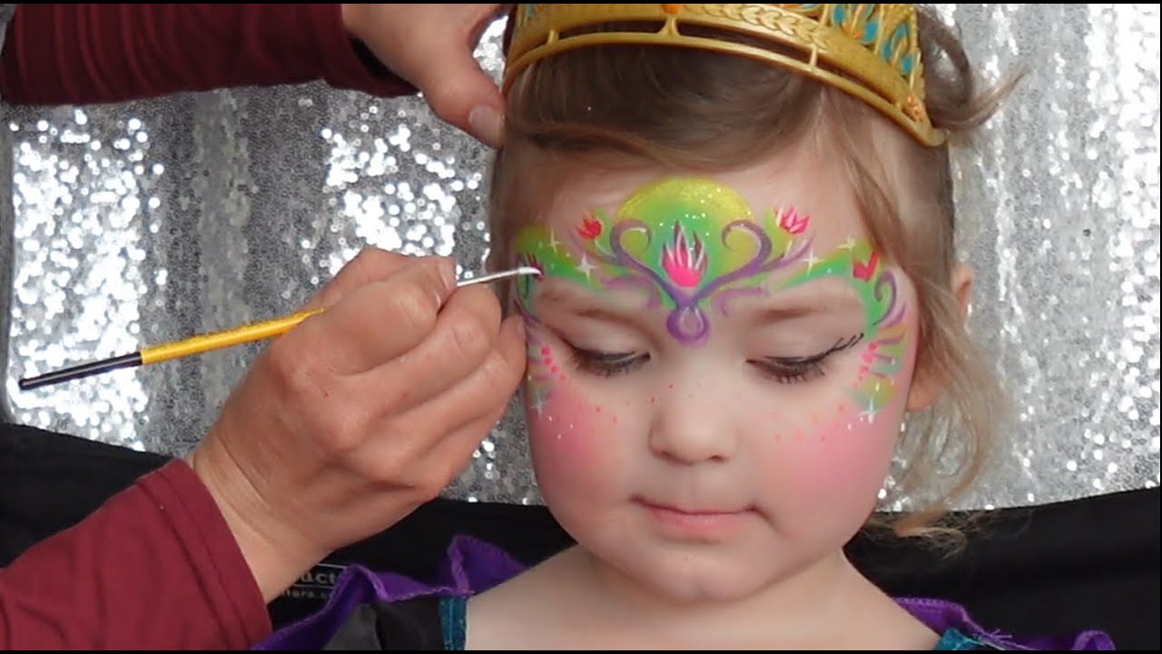 How to face paint Anna from Frozen - our version - we hope you like it!