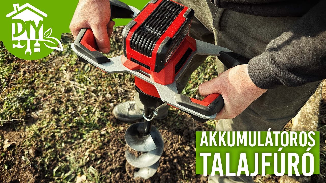 Talajfúró akkumulátorral? Lássuk milyen! | Green Cottage DIY