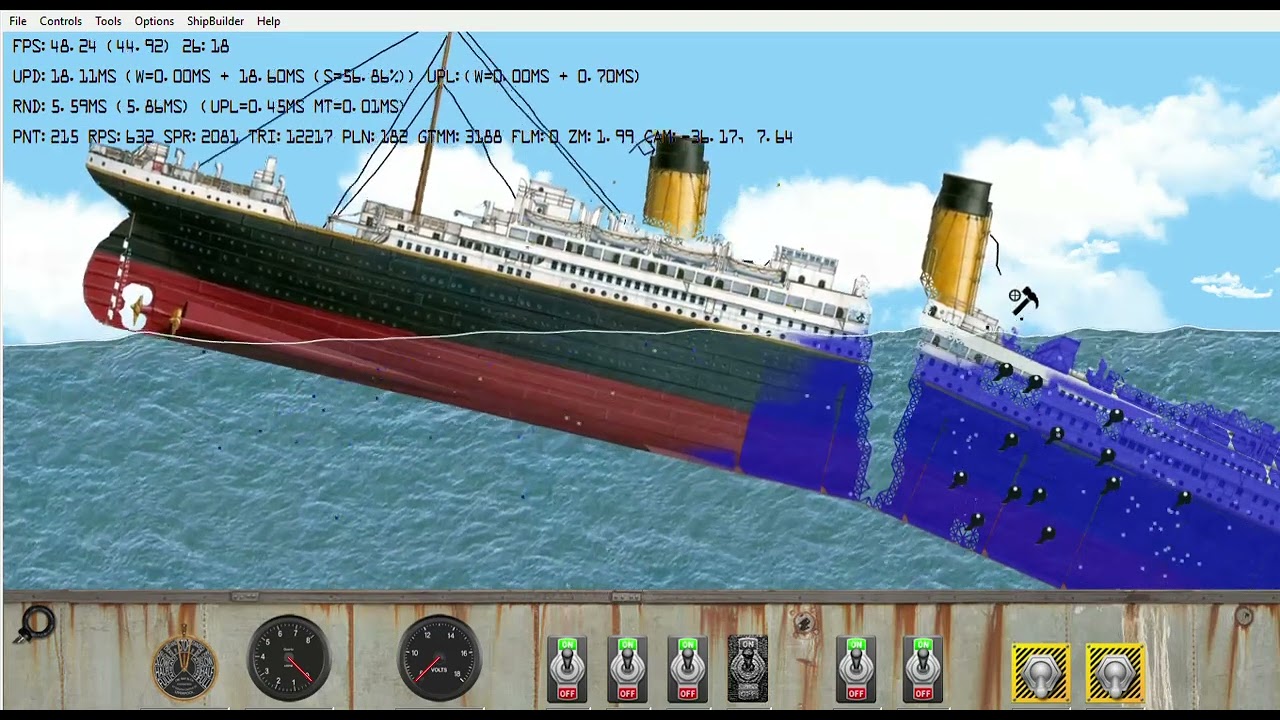 Floating Sandbox  Titanic lusitania poseidon olympic britannic