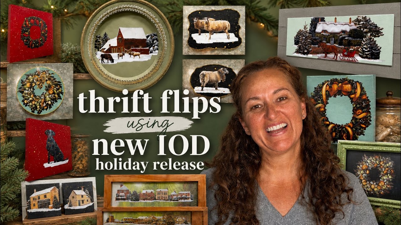 13 DIY Thrift Flips using new IOD Release Transfer