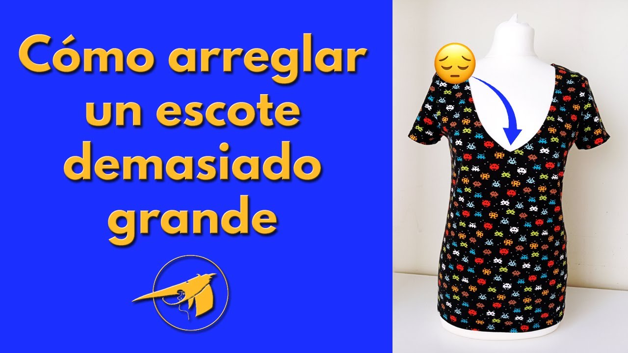Cómo arreglar un escote que nos ha quedado demasiado grande