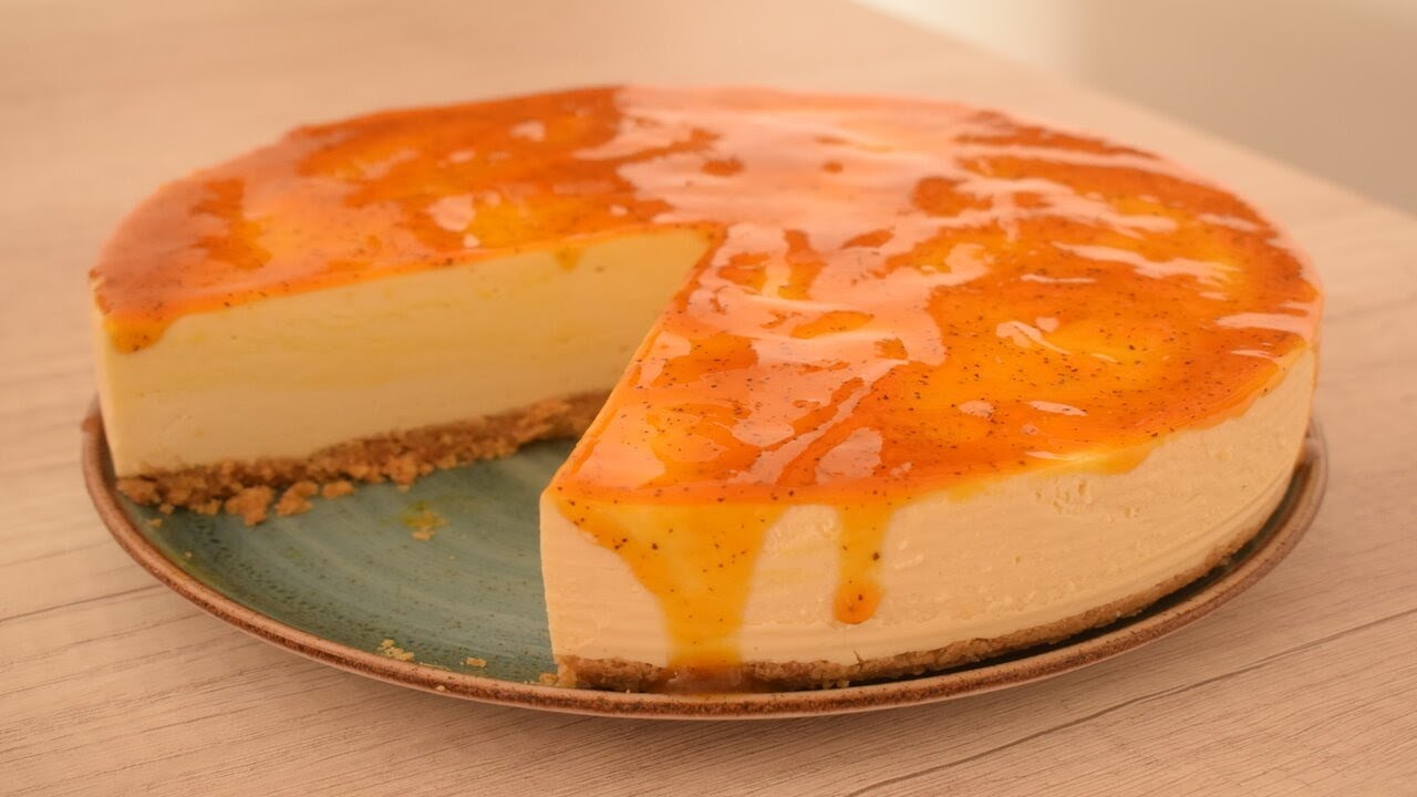 ¡CHEESECAKE de maracuyá SIN HORNO!