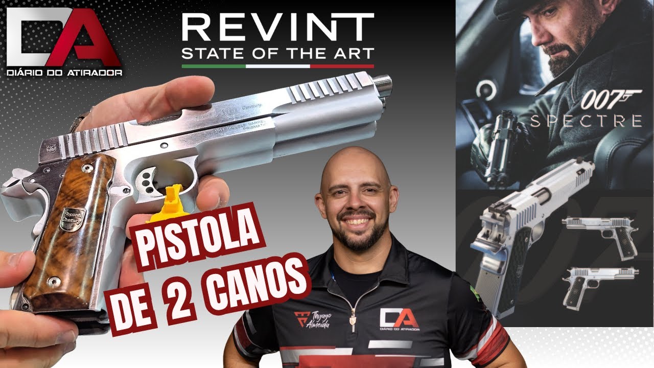 INCR&Iacute;VEL Pistola de 2 Canos da Revint - 2x 1911 .45ACP