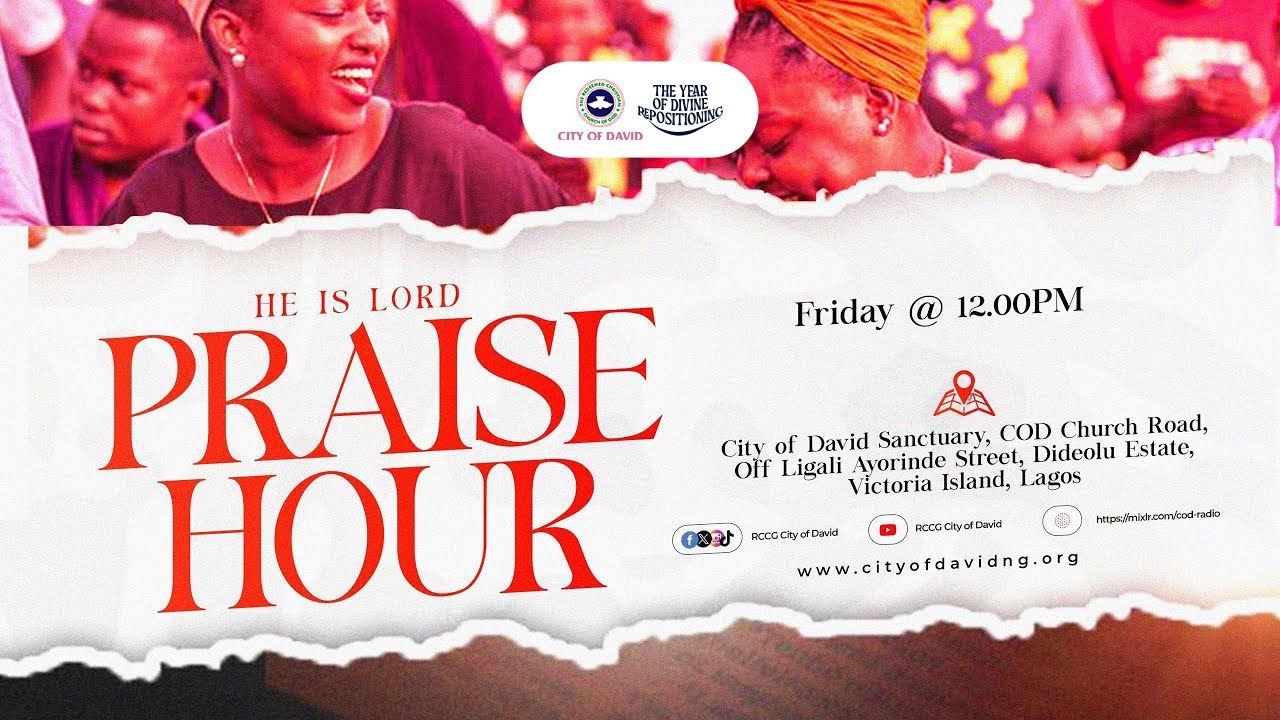 He is Lord Praise Hour (16/01/2026) 12:00PM WAT