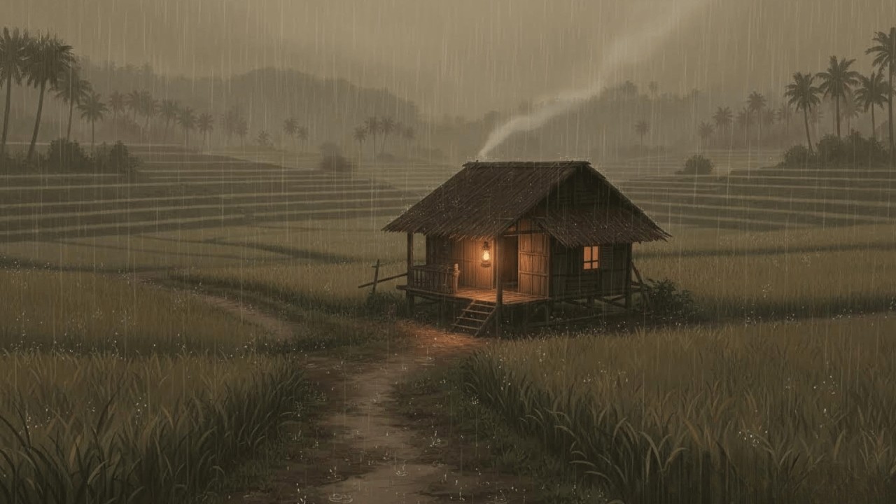 ⚡Strong Rain Thunderstorm Sounds for Sleeping | Nature's Healing Soundscape