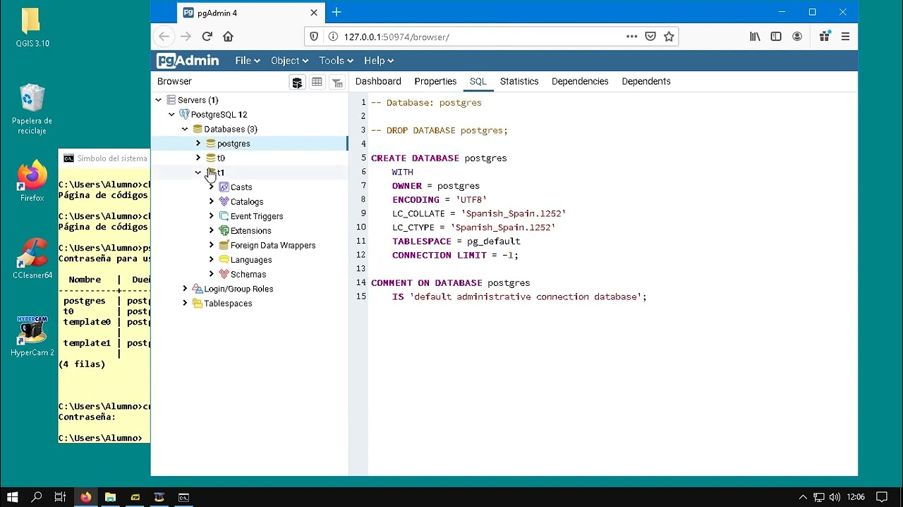 Módulo 1: Cómo crear una base de datos nueva en PostgreSQL
