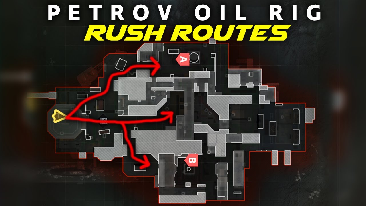BEST Modern Warfare Search and Destroy Rush Routes on PETROV OIL RIG! (MW SnD Tips)