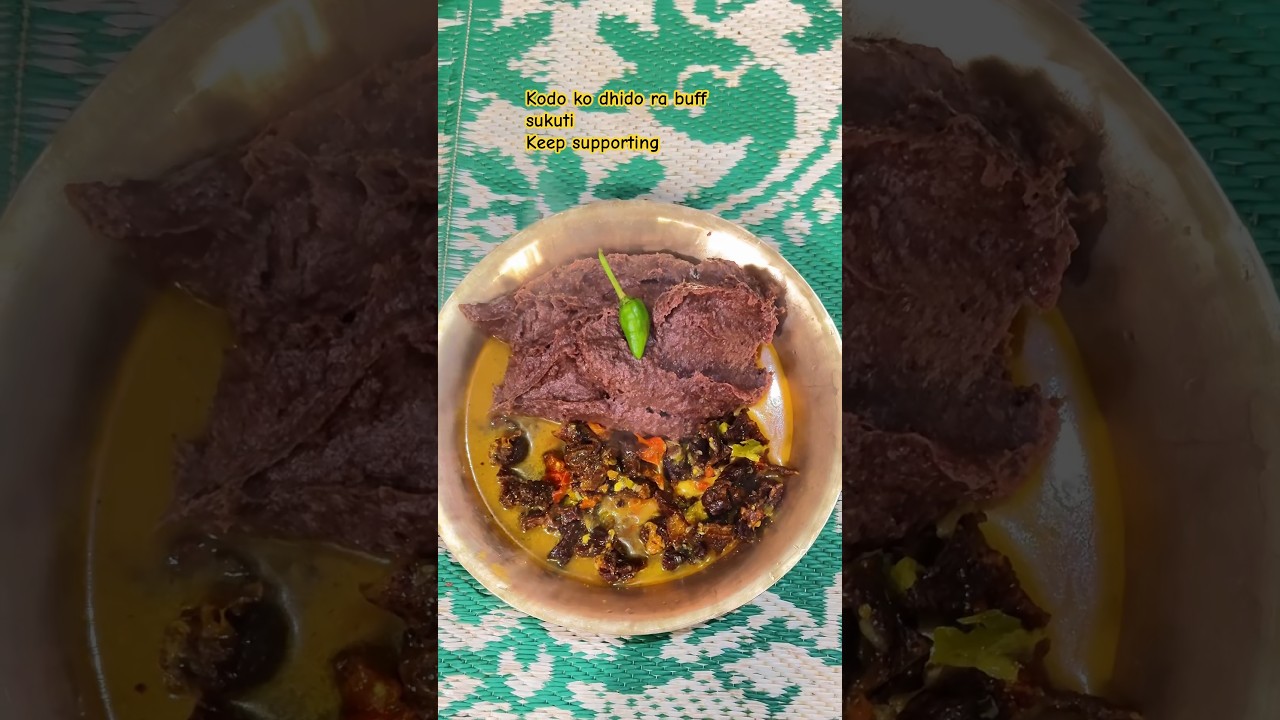 Kodo ko dhido ra sukuti #nepalisong #food #shortsviral #nepalifood #foodie #viralvideos #lunch