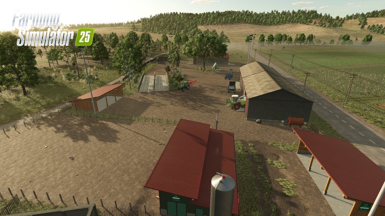 NEW SAVE GAME ON THE Zielonka MAP FOR SMALL FARMERS WITH COWS AND PIGS IN FARMING SIMULATOR 25