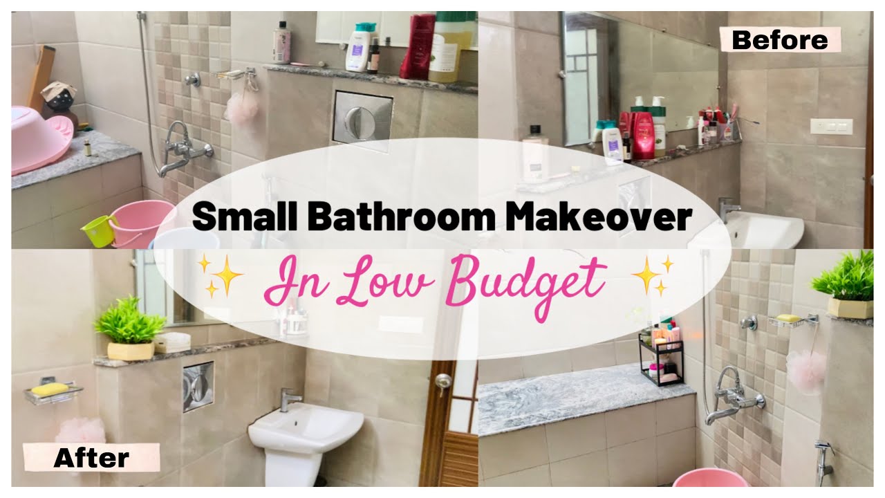 Small Bathroom Makeover * Under ₹2000 * || Minimalist Bathroom Organisation || The Fab Flip Lass