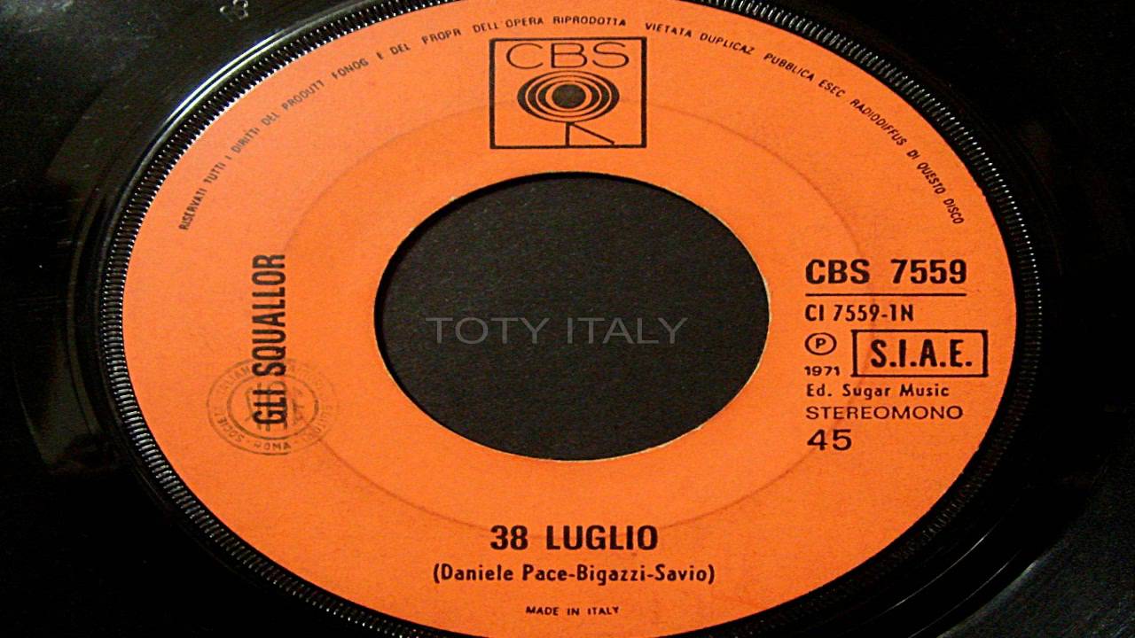 Gli Squallor - 38 LUGLIO
