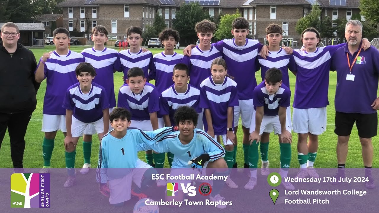 Match Highlights - English Study Camps Football Academy vs Camberley Town Raptors - 17th July 2024