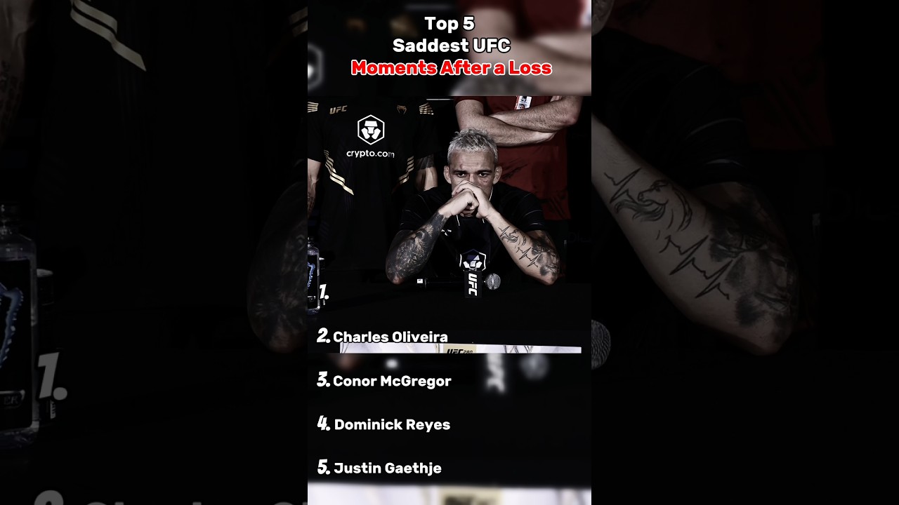 Top 5 Saddest UFC Moments After a Loss 