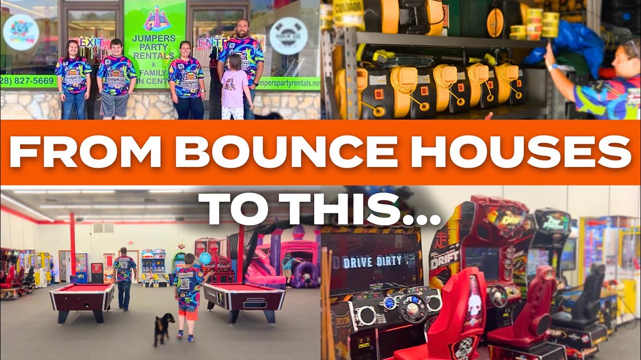 Inside a Family Fun Center Business + Party Rental Warehouse Tour