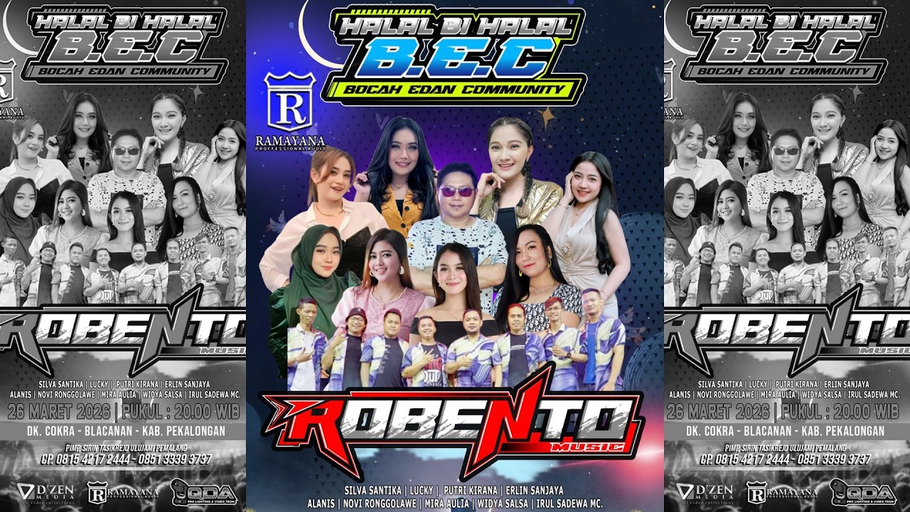 LIVE :  ROBENTO MUSIC  FT RAMAYANA AUDIO - HALAL BI HALAL PEMUDA 
