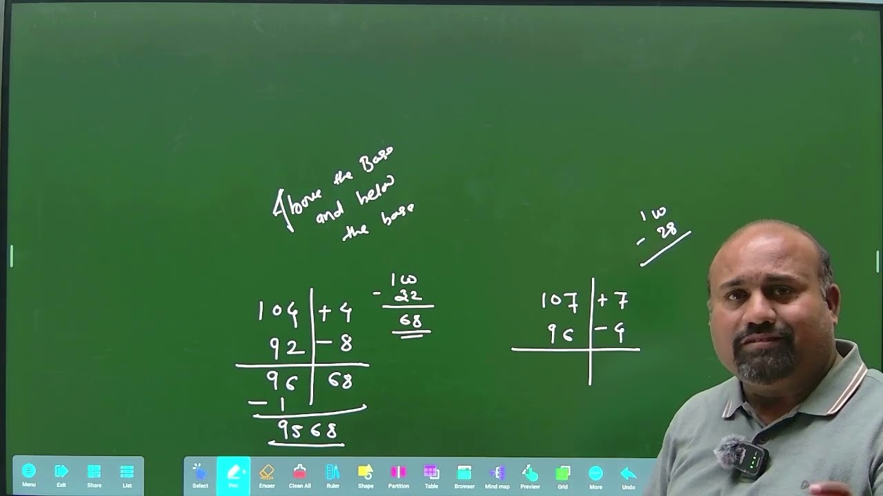 Multiplication: Above the Base & Below the Base