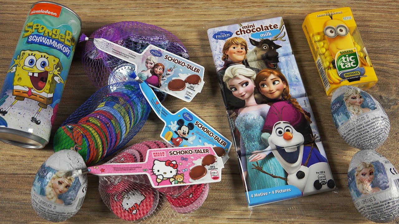 Disney Elsa Frozen SpongeBob Minions TicTac Hello Kitty Mix Überrraschungseier