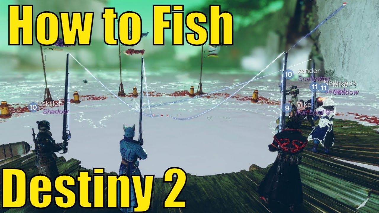 How to go Fishing in Destiny 2 | Earn Bait & Fish | Public Events Reset Spots | Legendary Drops