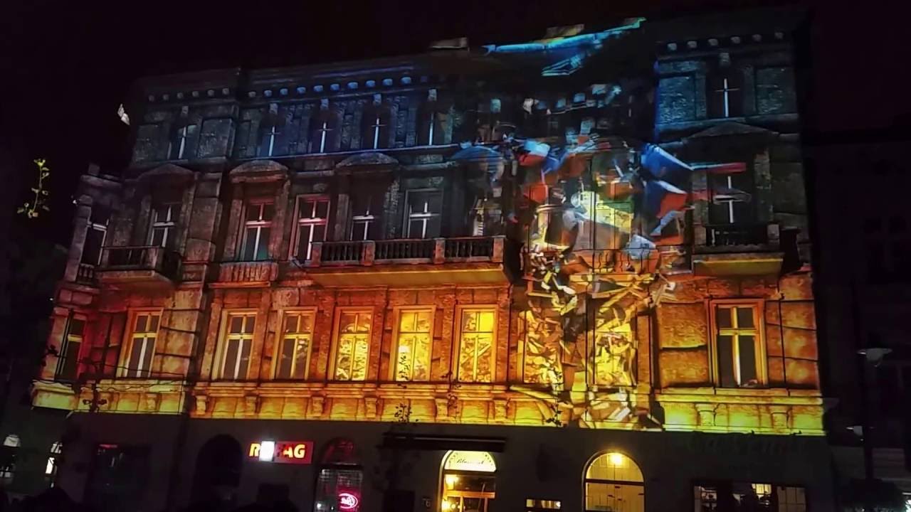 Ostatni Taki Smok - mapping 3D, LMF 2016 Ł&oacute;dź