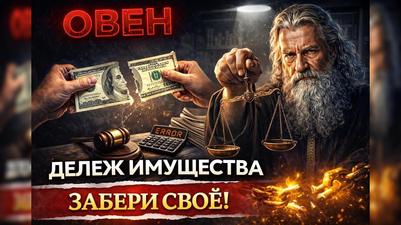 ОВЕН И ДЕНЬГИ ПАРТНЕРА. ВОПРОС НАСЛЕДСТВА ИЛИ ДЕЛЕЖА ВСТАНЕТ 12 МАРТА.