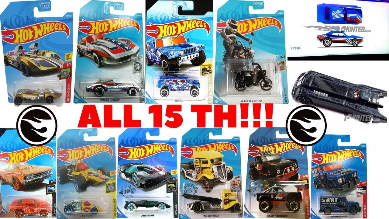 Hot Wheels 2019 Treasure Hunt List!!! 15 Treasure Hunts!!! 13+