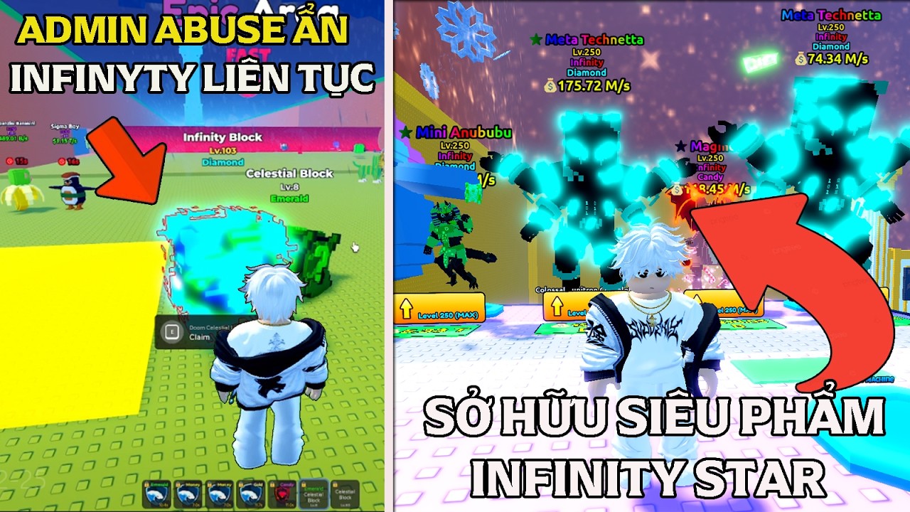 ESCAPE TISUNAMI FOR BRAINROTS| BÙNG NỔ ADMIN ABUSE ẨN LỤM INFINITY BLOCK LIÊN TỤC SIÊU PHẨM STAR MỚI