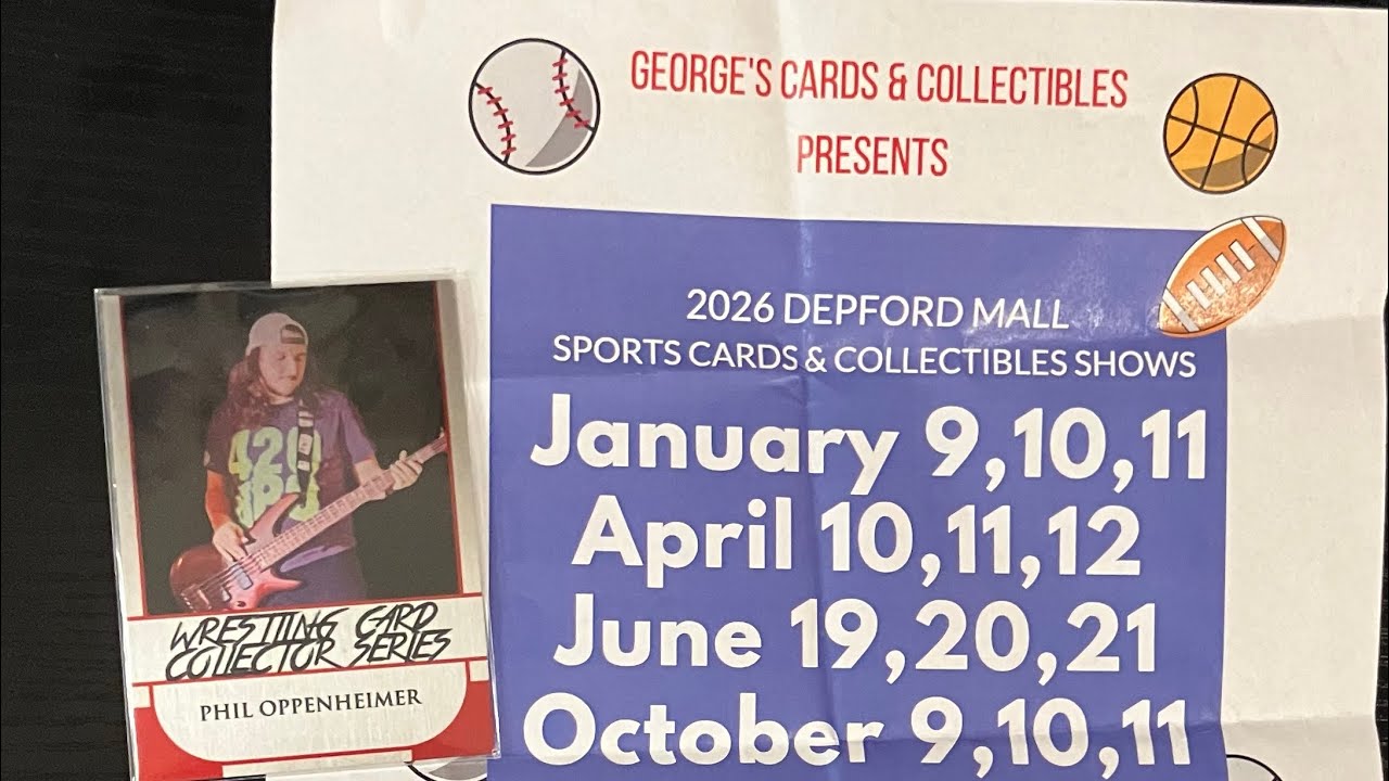 JANUARY 2026 DEPFORD MALL CARD SHOW PICKUPS #wrestlingcards #cardshow #wwe #topps #panini 