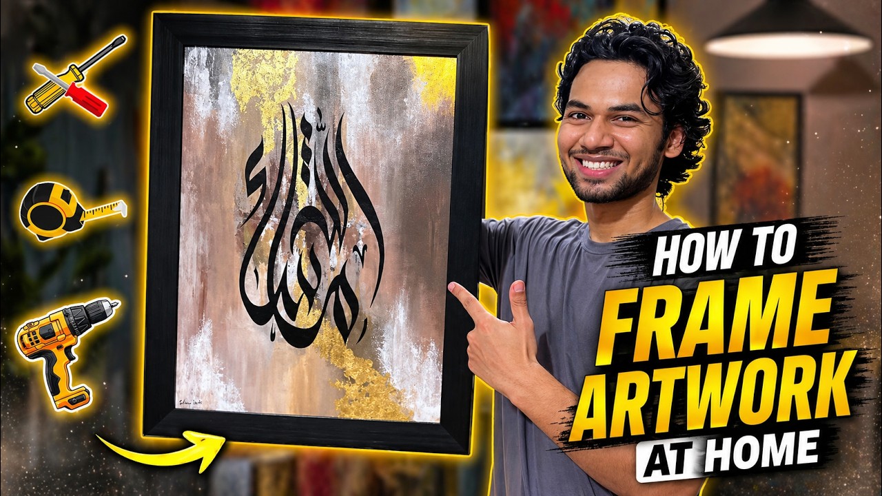 How to Professionally Frame Your Canvas Painting or Artwork at Home (Step-by-Step)