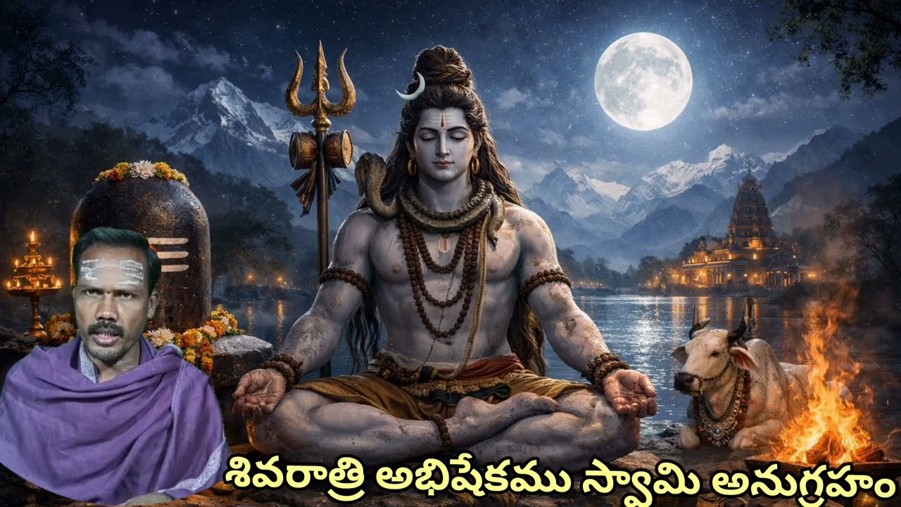 శివరాత్రి అభిషేకము స్వామి అనుగ్రహం//sriraama dharmika channel 