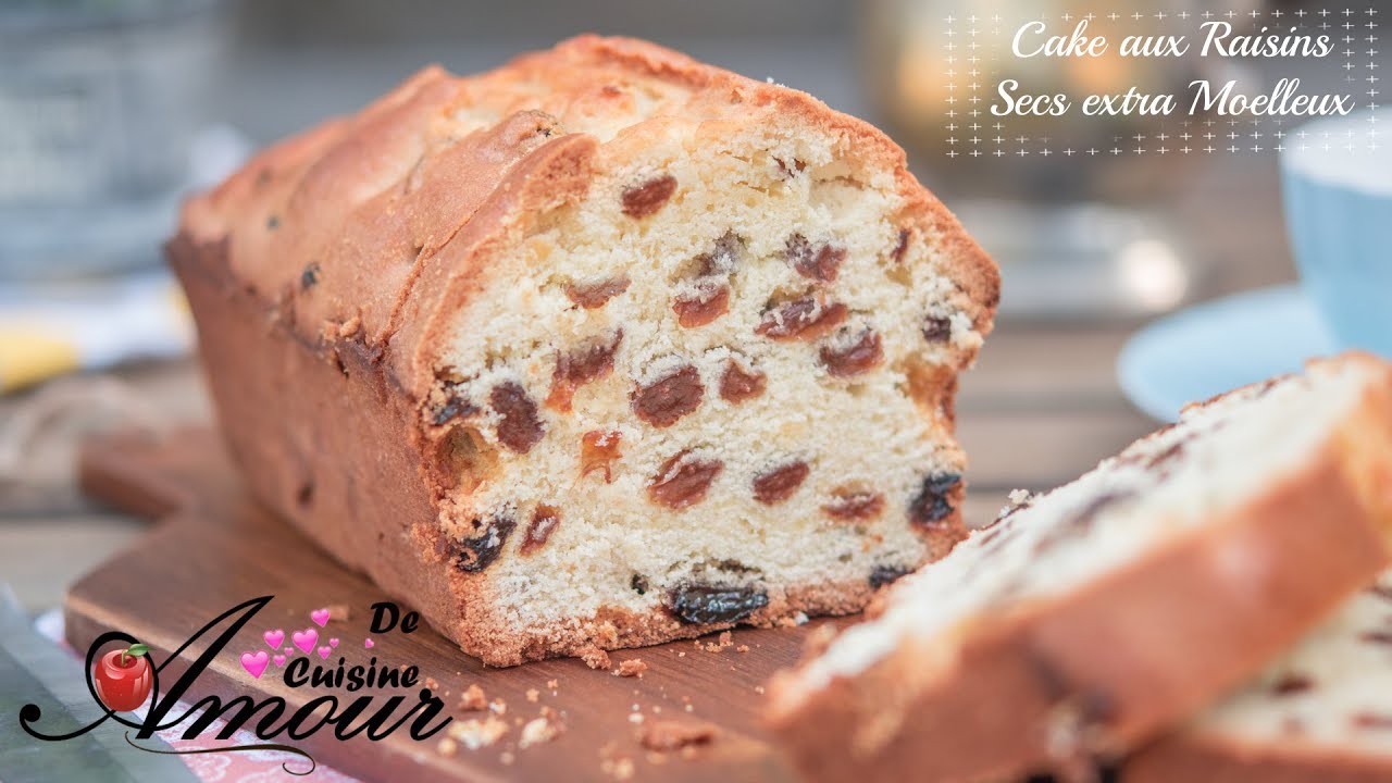 cake aux raisins extra moelleux pour le goûter