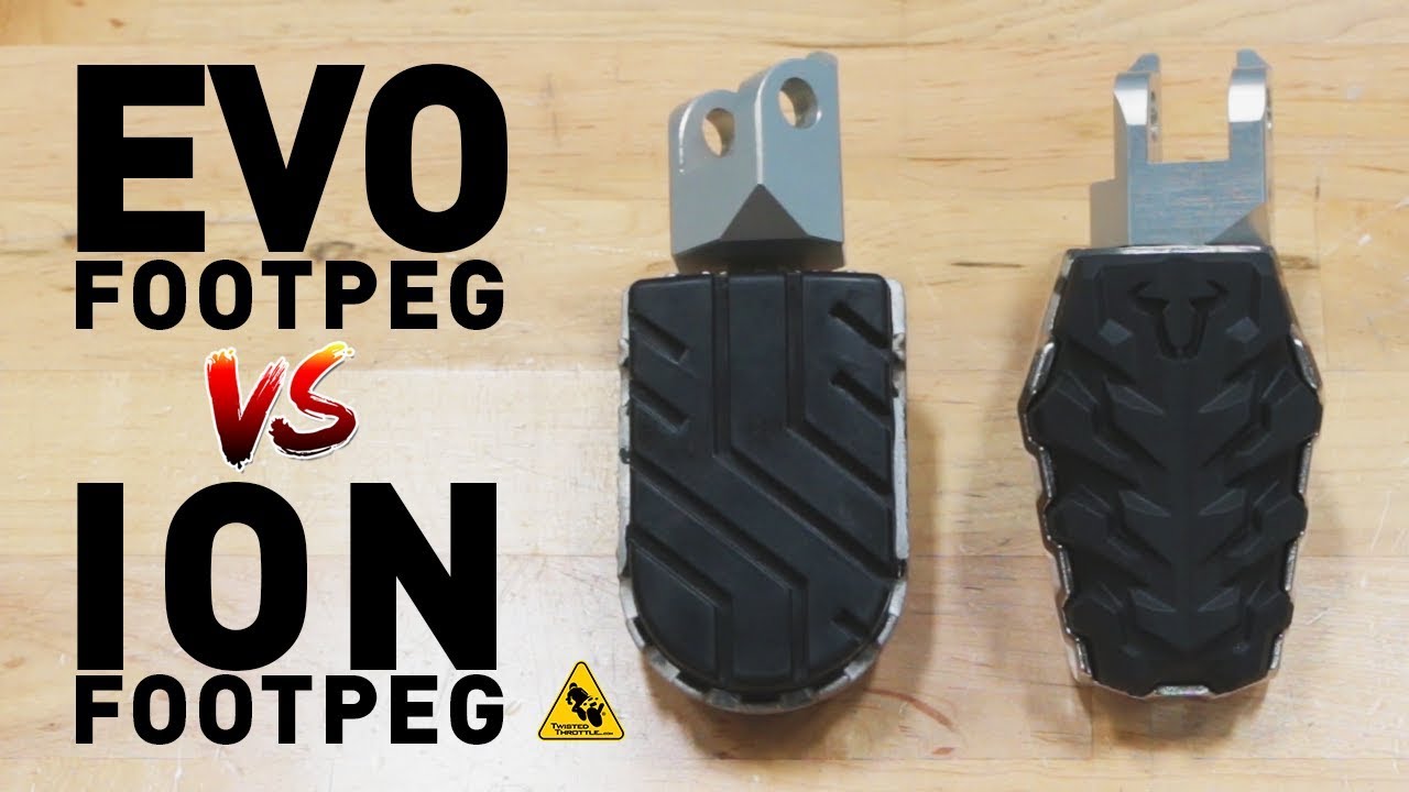 SW-MOTECH EVO vs. SW-MOTECH ION | Motorcycle Footpeg Comparison | TwistedThrottle.com