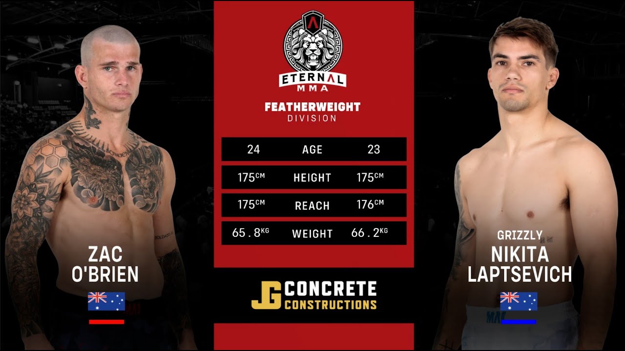 Eternal MMA 98: Zac O'Brien VS Nikita Laptsevich | FULL FIGHT