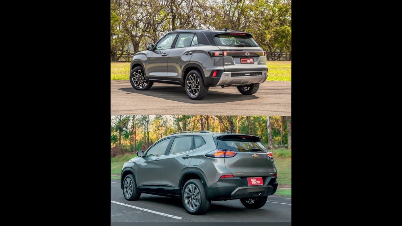 HYUNDAI CRETA VS CHEVROLET TRACKER (COMPARATIVO DESIGN)  #tracker #creta #hyundai #chevrolet #cars