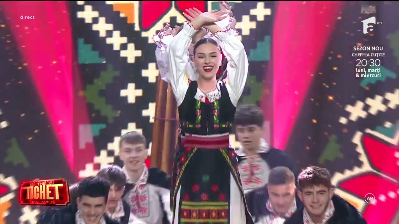 Ansamblul Voiniceasca, super  show pe scena The Ticket! Jurații sunt impresionați