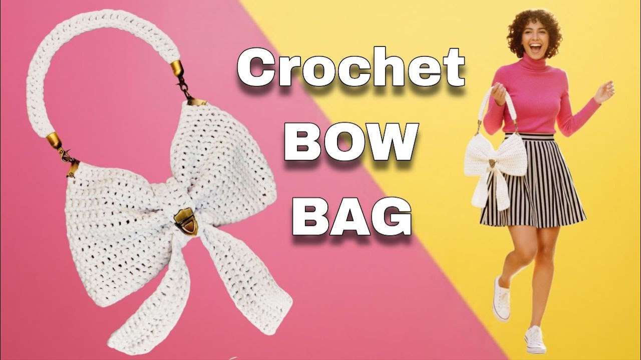 Luxury Crochet Bow Bag Tutorial | Elegant Designer Purse 🎀✨