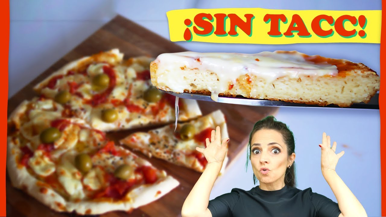 Pizza SIN harina de trigo (sin tacc) ESPONJOSA + la fabulosa CHIPAPIZZA - Cómo hacer pizza E05