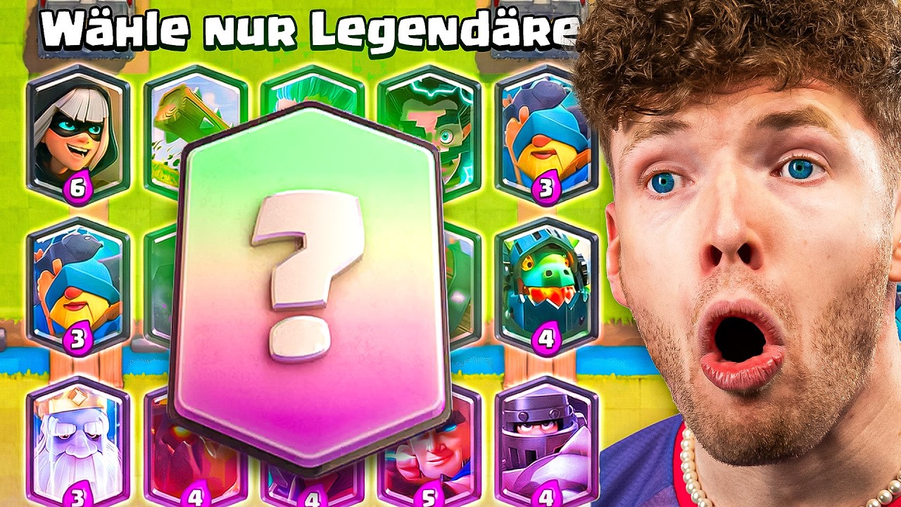 😱🤯NUR LEGEND&Auml;RE KARTEN W&Auml;HLEN, BIS ICH RAUSFLIEGE... | Clash Royale Deutsch
