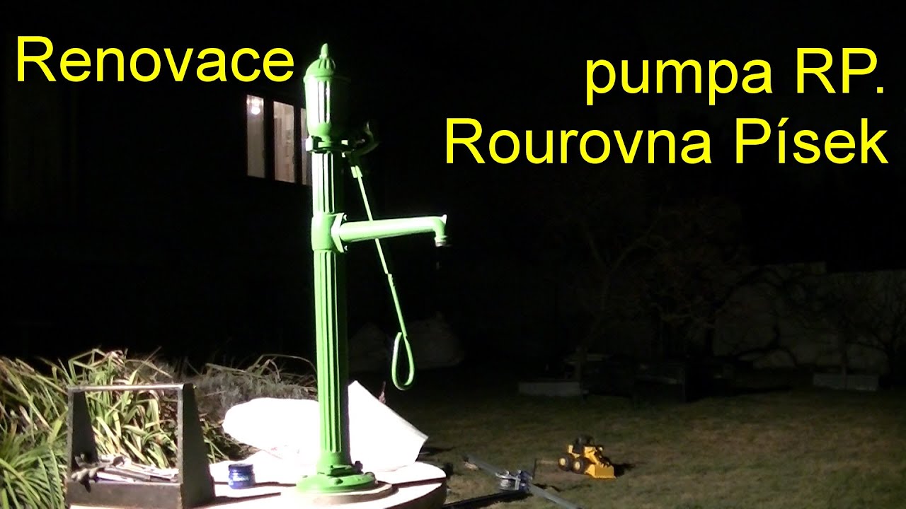 Renovace - pumpa RP. Rourovna Písek