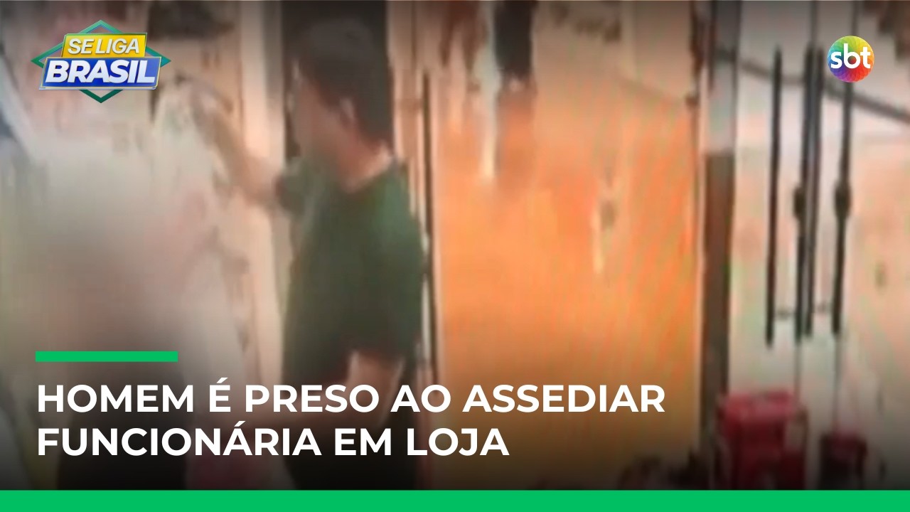 Homem é preso após assediar funcionária dentro de loja em shopping de Santos (SP) | #SeLigaBrasil