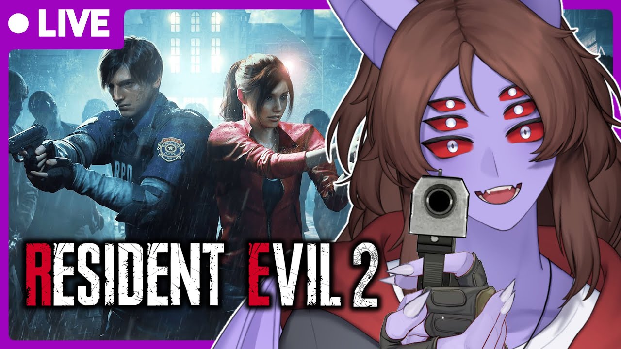 VTUBER JOGANDO RESIDENT EVIL 2 REMAKE PELA PRIMEIRA VEZ