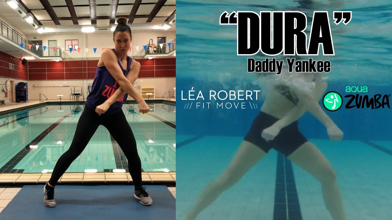 AquaZumba  "Dura" -Splitscreen underwater - Lea Robert
