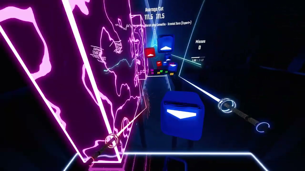 What 3000 hours of Beat Saber looks like