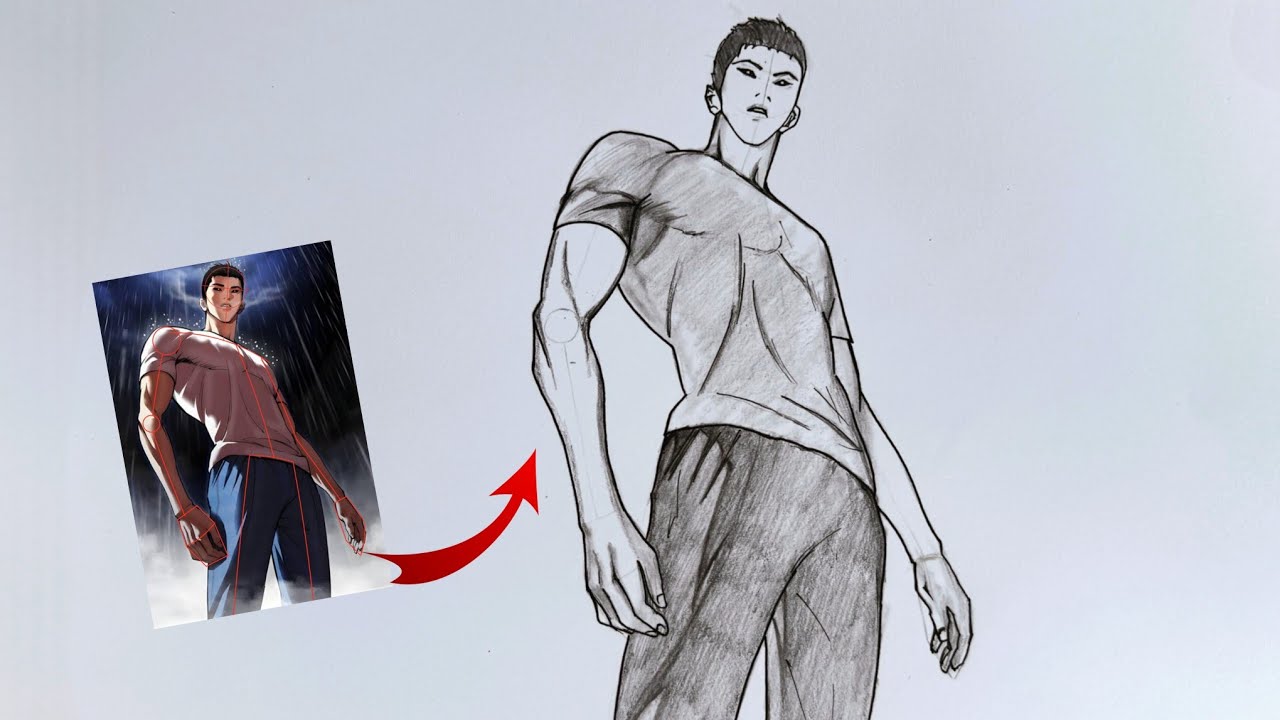 How to draw UI Daniel Park | step by step for beginners