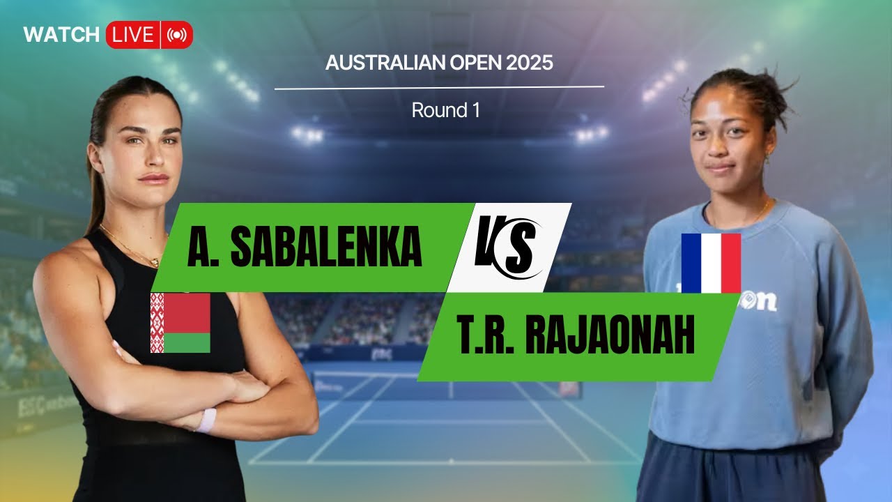 🎾 Aryna Sabalenka vs Tiantsoa Rakotomanga Rajaonah | Australian Open 2026 Round 1