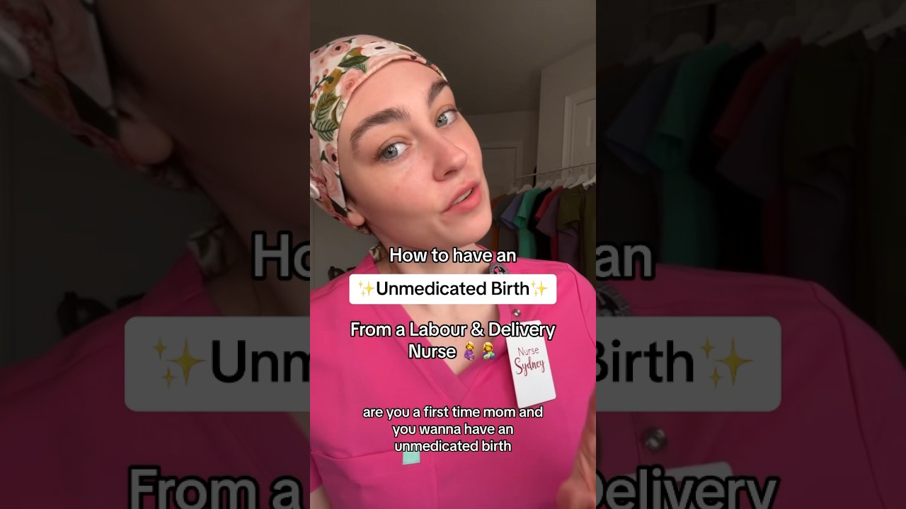 How to have an unmedicated birth from a labour & delivery nurse 🤰🤱 #pregnant #birth #noepidural