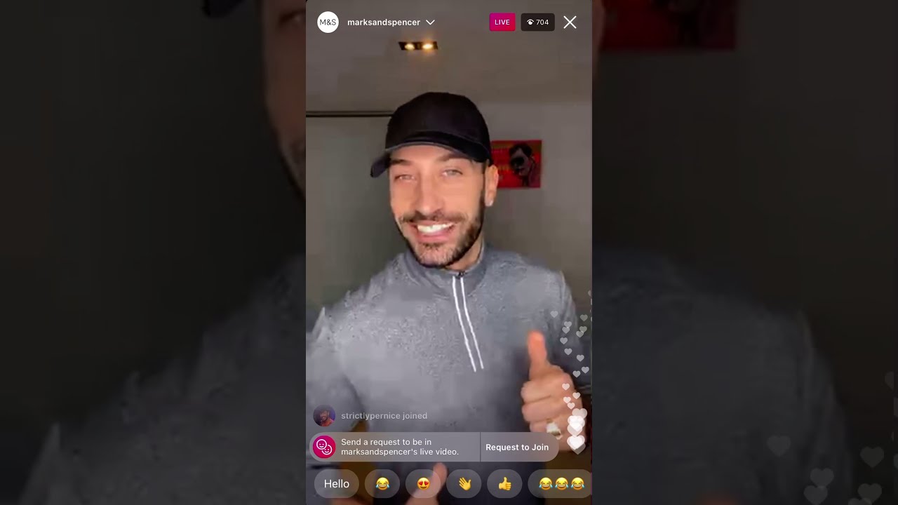 giovanni live with marks and spencers 16.01.21
