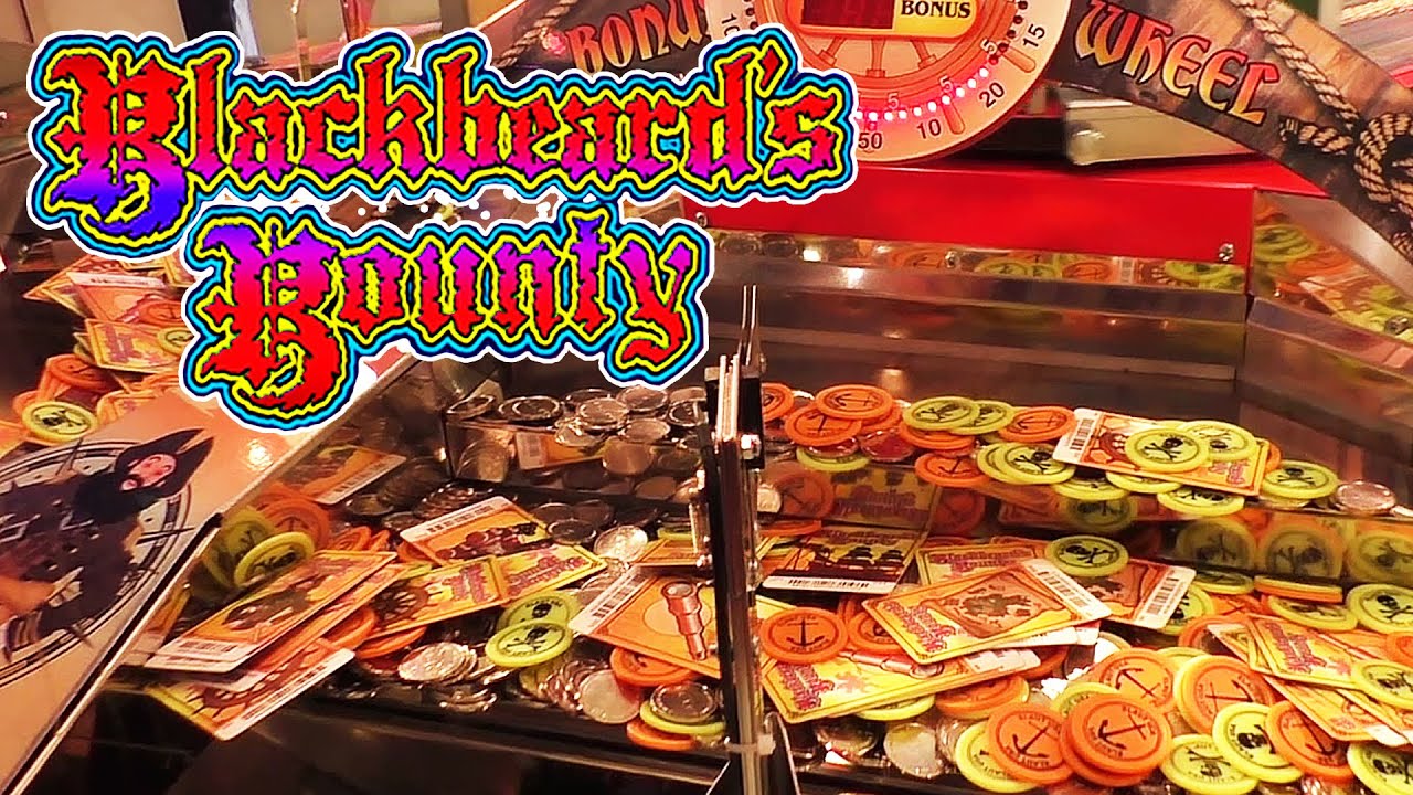 Blackbeard's Bounty Coin Pusher Jackpot!